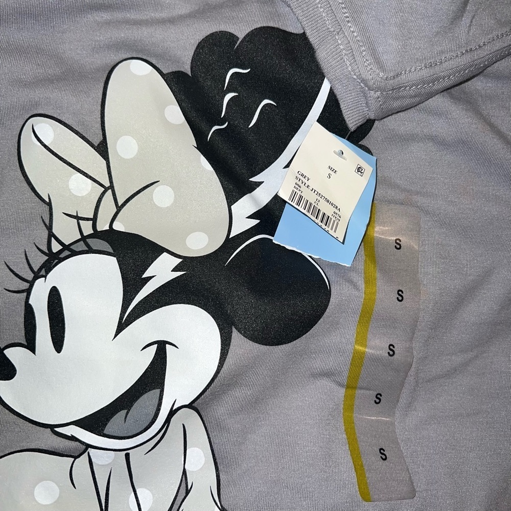 Minnie Mouse Frankinbride Short Sleeve Graphic Tee Gray- S NWT - Picture 4 of 5